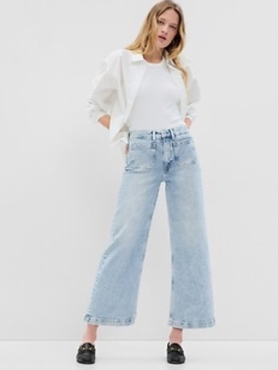 GAP Denim - GAP Acid Wash High Rise Stride Ankle Jeans